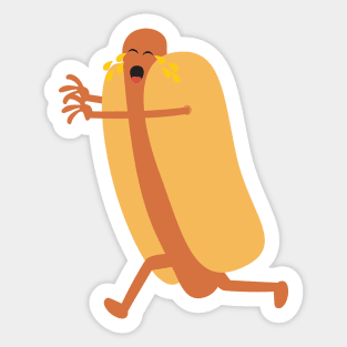 Crying Mustard Sausage Sticker
